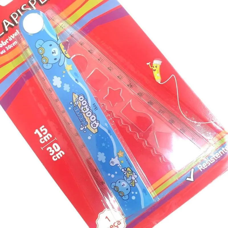Régua Dobrável Azul Claro - 802736