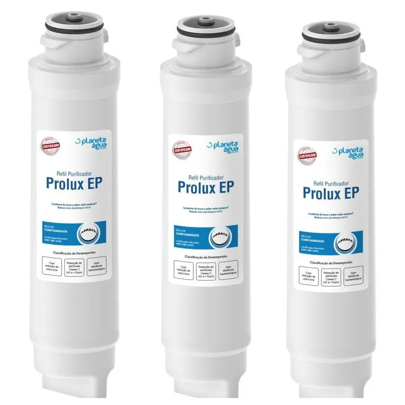Refil Filtro Purificador Electrolux Pe10B E Pe10X - Kit 3Un