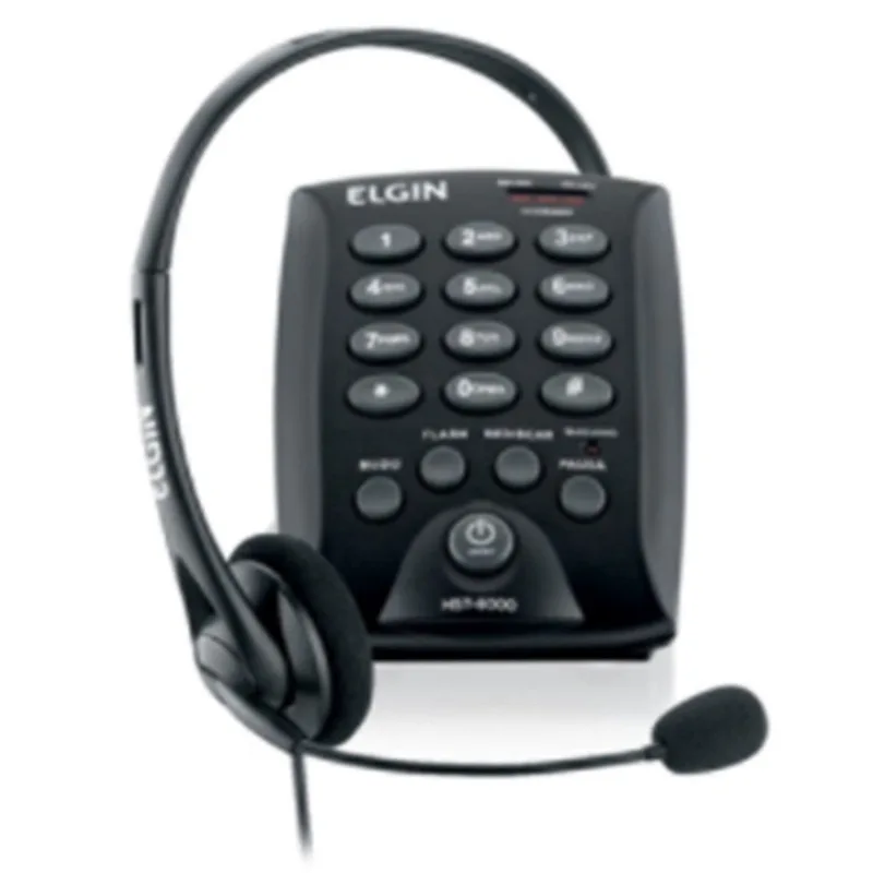 Telefone Headset Telemarketing Telefonista Elgin 6000 Bom