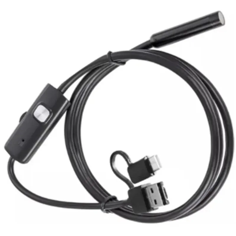 Câmera Endoscópio 5 Metros 6 Leds 7mm Usb Ponta Magnetica