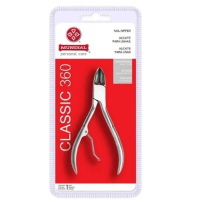 1 Unid. Alicate Unha Inox Mundial 360 Classic