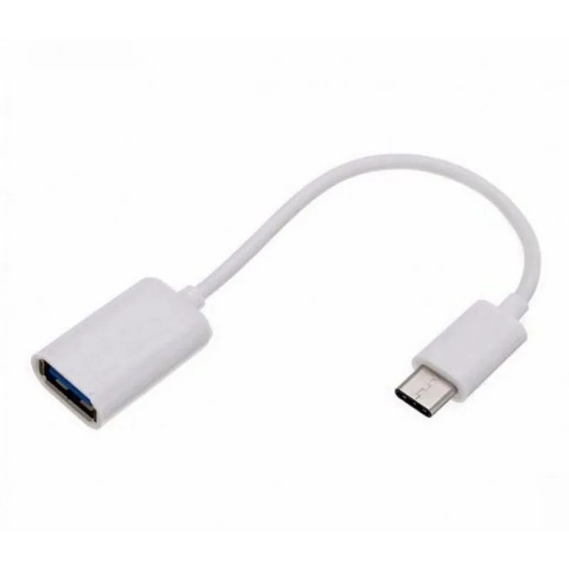 Cabo Adaptador Otg - Usb Fêmea Para Tipo C - Flex