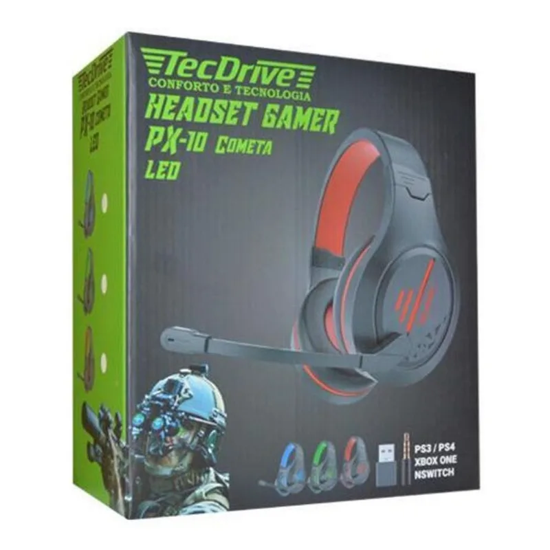 Headset Gamer Usb + P2 / Led Px-10 - X-Cell