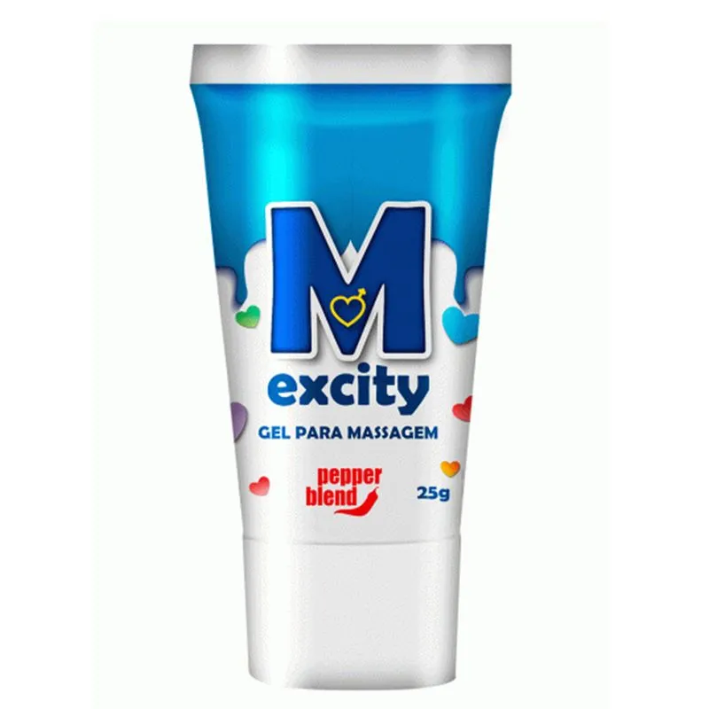 Linha M Excity Gel Lubrificante Comestível 25g Pepper Blend