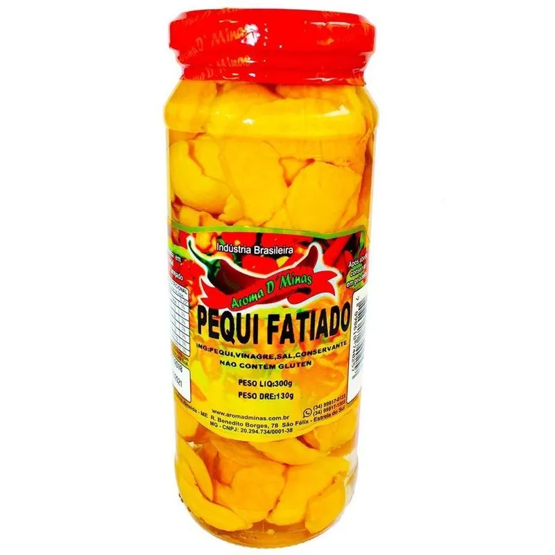 Pequi Fatiado Em Conserva Pote Com 300g -