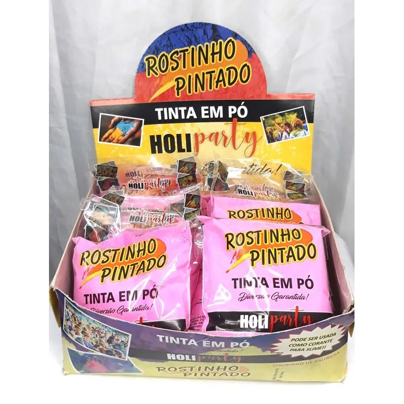 Pó Para Chá Revelação -cx 12 Unidades De 100 Gramas Cor Rosa