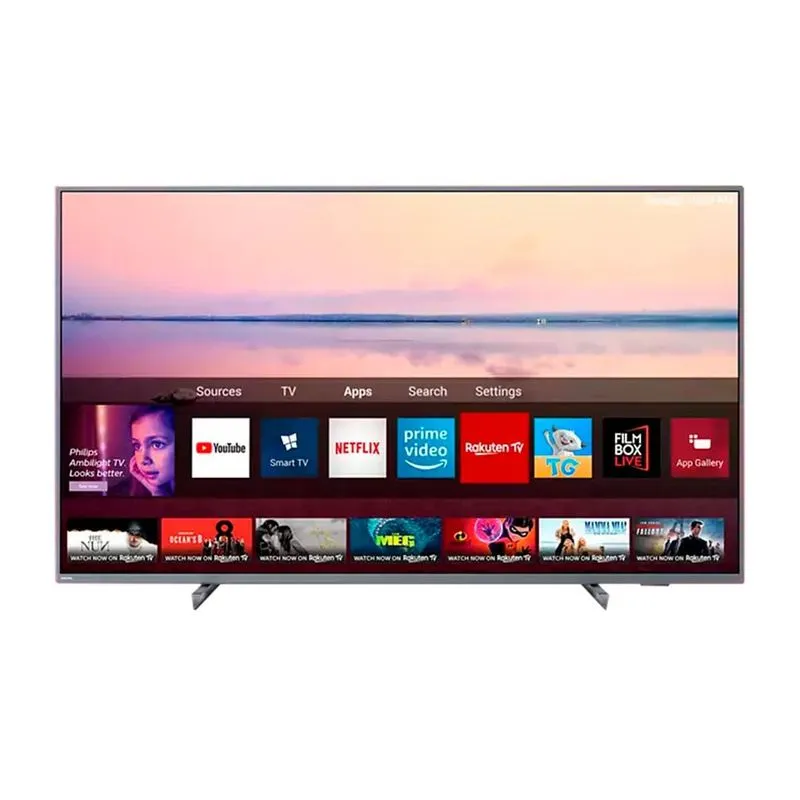 TV 55'' Philips 55PUG6794 - Smart TV - 4K Ultra HD - Ambilight trilateral - HDR 10+ - Wi-Fi e Bluetooth - HDMI / USB