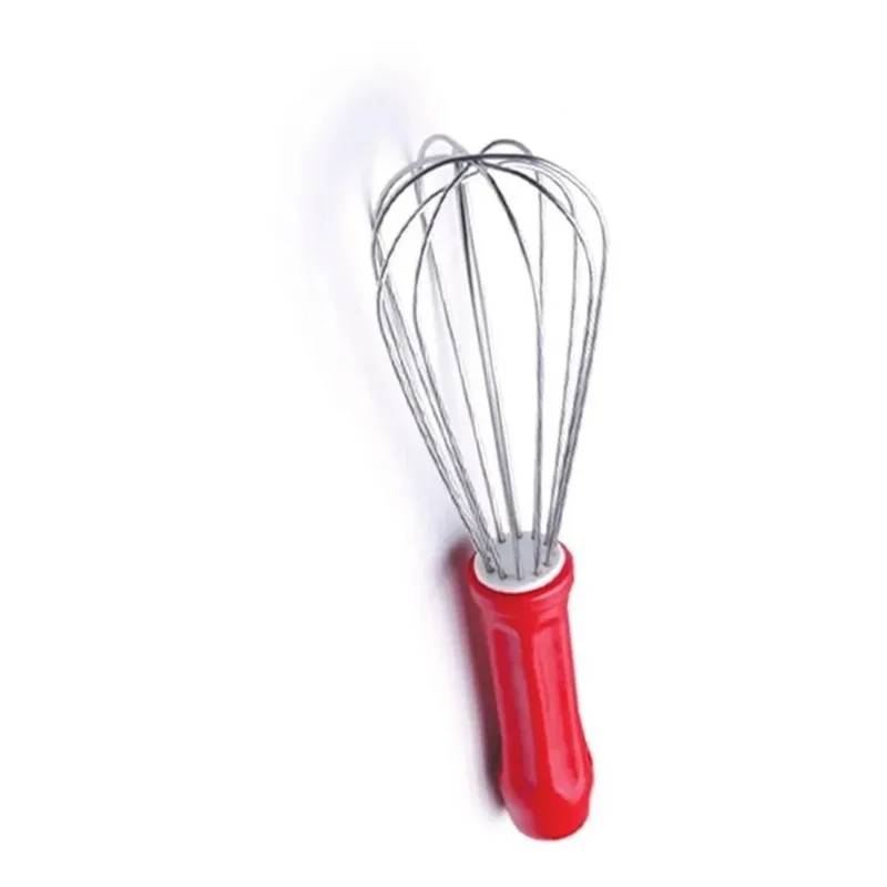Batedor Tipo Pera / Fouet Inox 25cm Vermelho Bpv-25