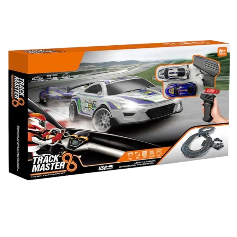Pista de Autorama Track Master 1:43 com Controle 320 cm