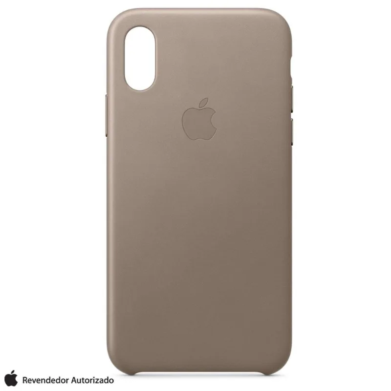Capa para iPhone XS de Couro Taupe - Apple - MRWL2ZM/A