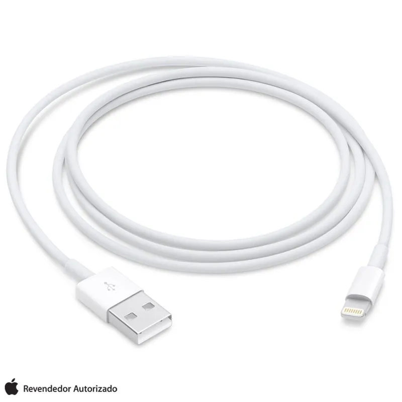 Cabo Lightning USB com 1 Metro para iPhone, iPad e iPod Branco - Apple - MQUE2BZ/A