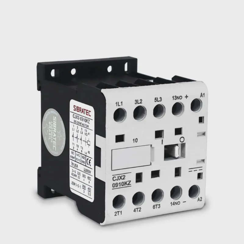 Mini Contator 9A 24Vcc 1NA CJX2-0910K Sibratec