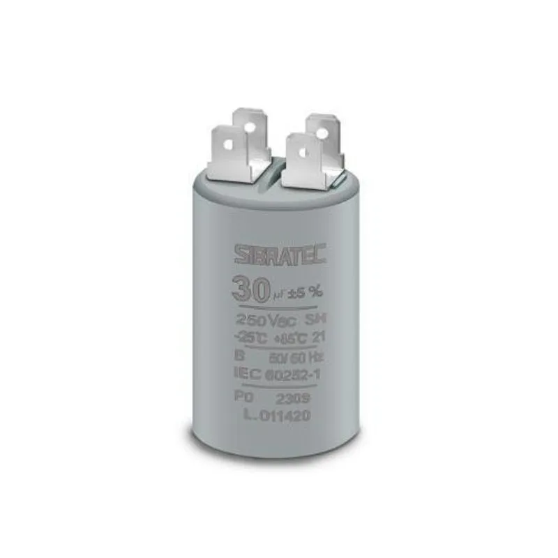 Capacitor Permanente Com Terminal 30uf 250vca - Sibratec