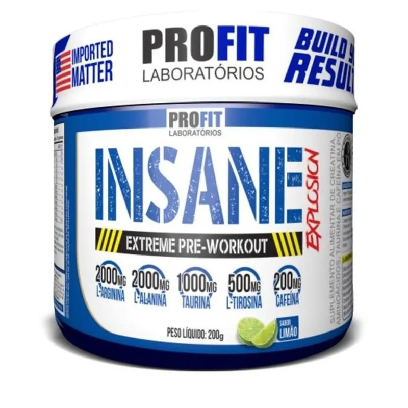Insane Explosion Extreme Pre-Workout 200G Maçã Verde