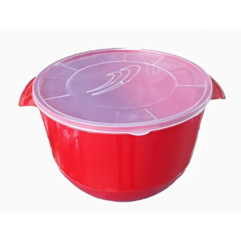 Saladeira 9,5lts Com Tampa Arcaplast Vermelho