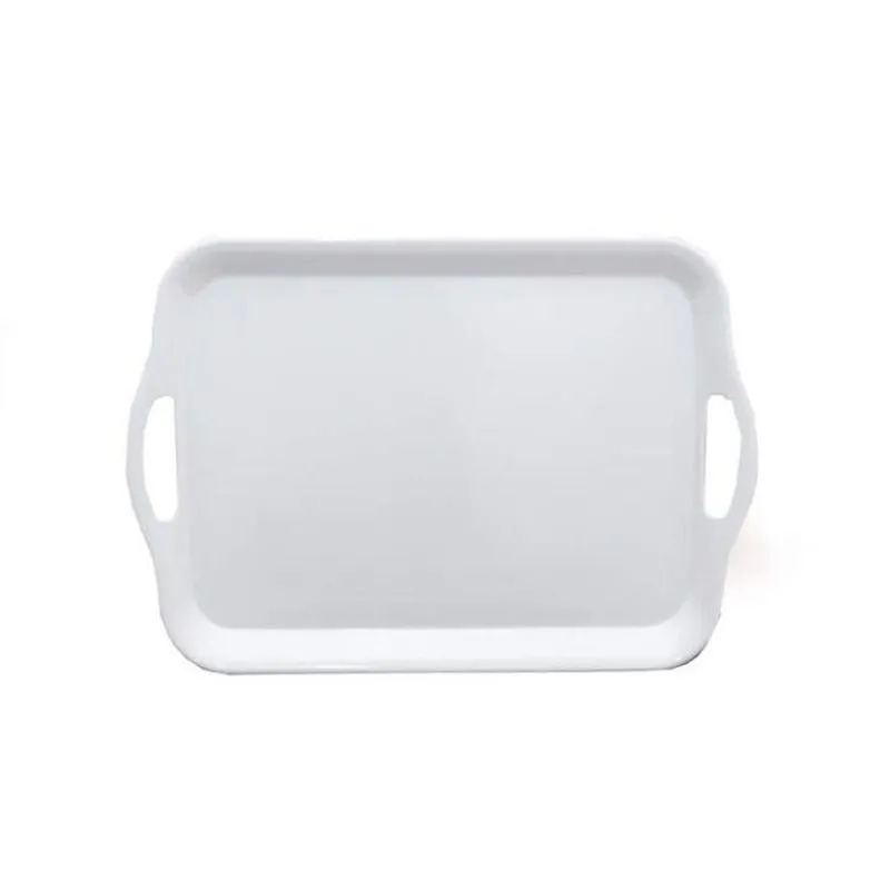 Bandeja De Melamina Retangular Branca 40x29cm - 75116ba
