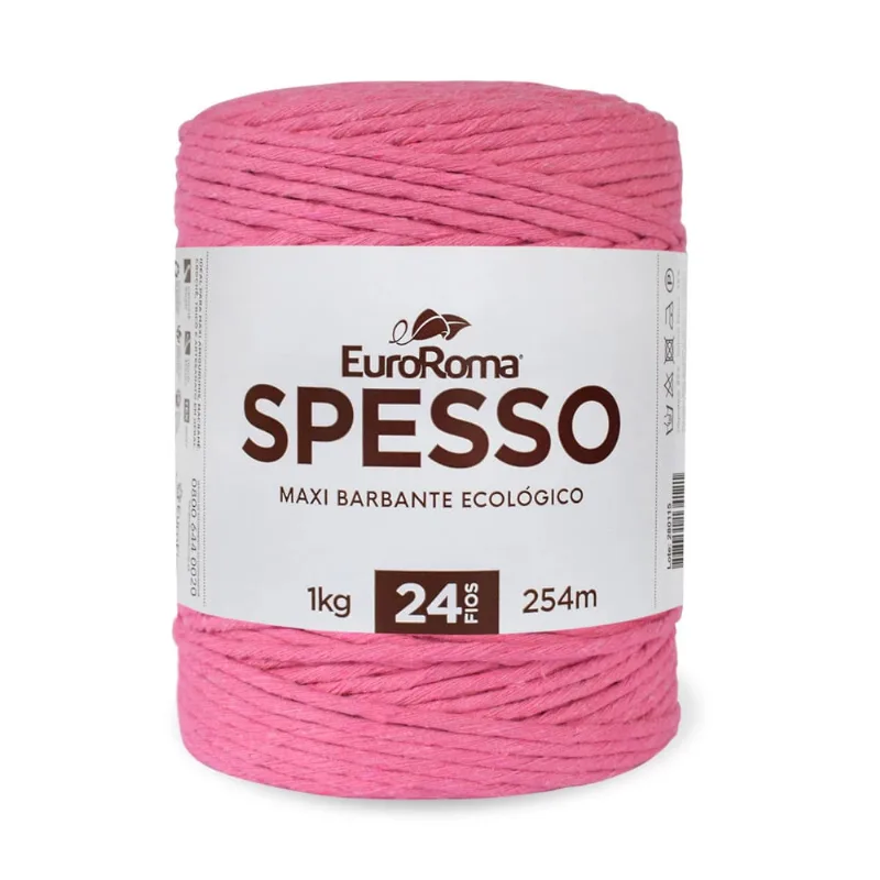 Barbante Spesso Euroroma 4x24 1kg 254m Rosa