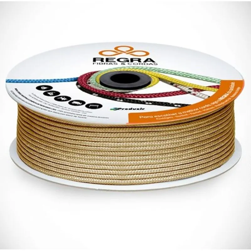 Corda Trançada Pet Carretel 5,0mm 165m Dourado