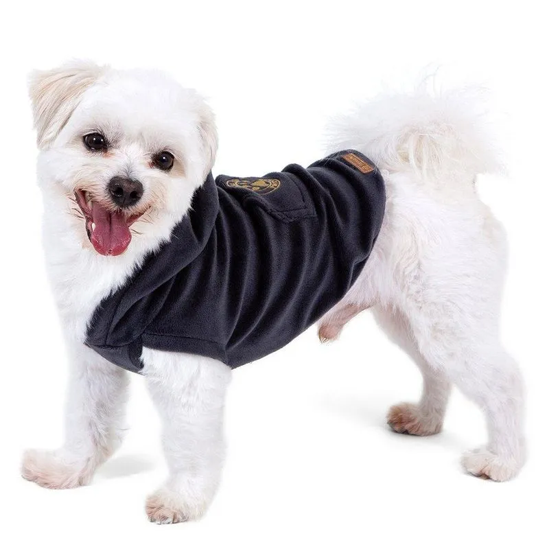 Blusa Com Capuz Fábrica Pet Plush Cinza - Tam. 06