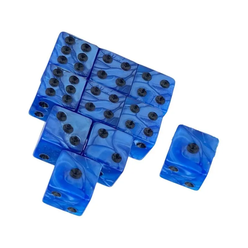Conjunto De Dados 10x 6 Lados Brinquedos De Entretenimento Dados De 16 Mm Para
