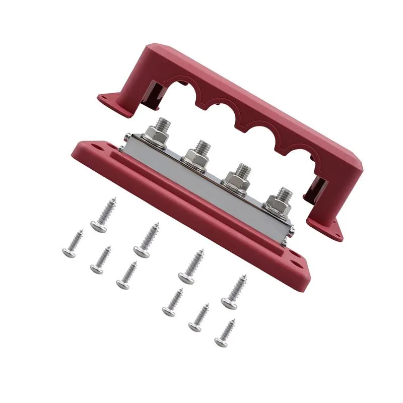 Bloco De Distribuição De Energia 4x 3/8" M10 Bloco De Junção Para