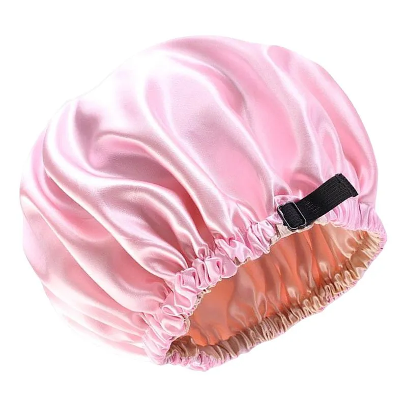 Caps De Cetim Caps De Dormir Caps Ajustável Hair Care Hat Redondo Para