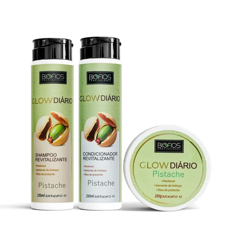 Combo Glow Diário Pistache Biofios