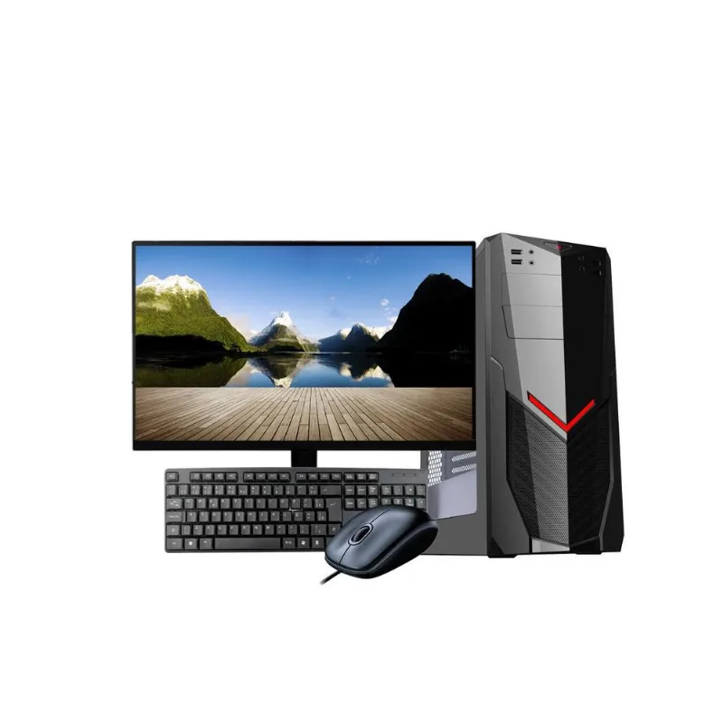 Computador Intel 4Gb Hd 500Gb Com Monitor Teclado E Mouse