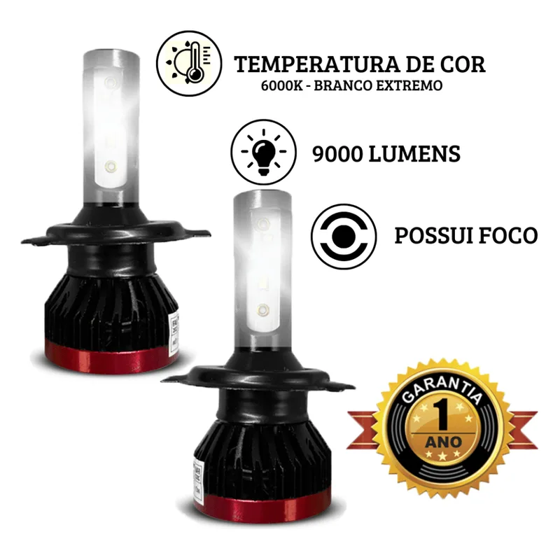 Kit Ultra Led K2 9000 Lumens 6000k Conector:h11