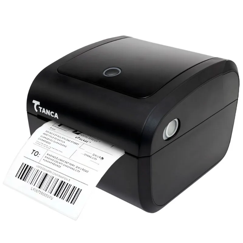 Impressora Térmica De Etiquetas Tanca Tlp-300+, Conexão Usb, Impressão Térmica Direta (não Utiliza Ribbon), Bivolt - Preta