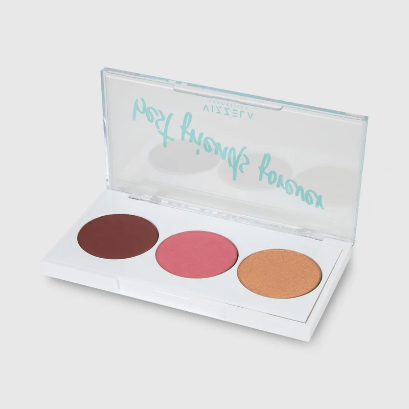 Paleta BFF - Vizzela Cor 04 - Contorno Blush e Iluminador