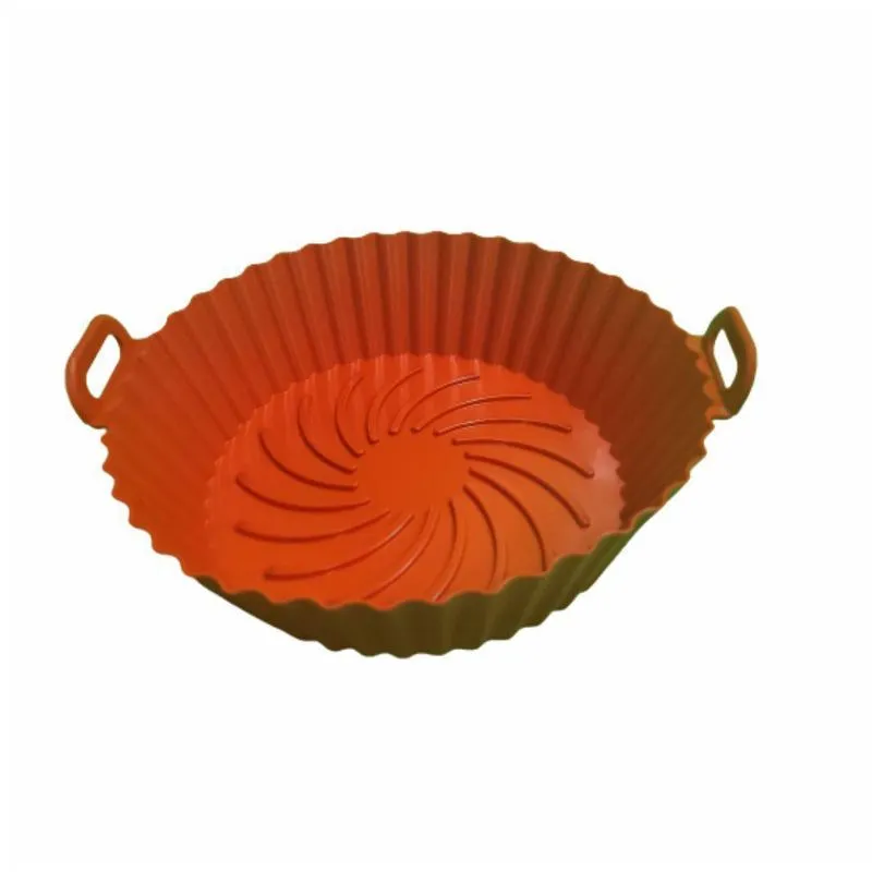 Cesto De Silicone Para Fritadeira Air Fryer Vermelho