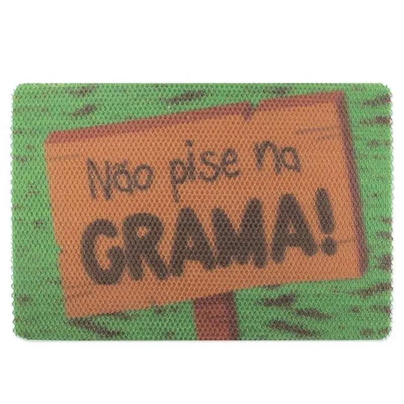 Capacho Não Pise Na Grama (Vinil)
