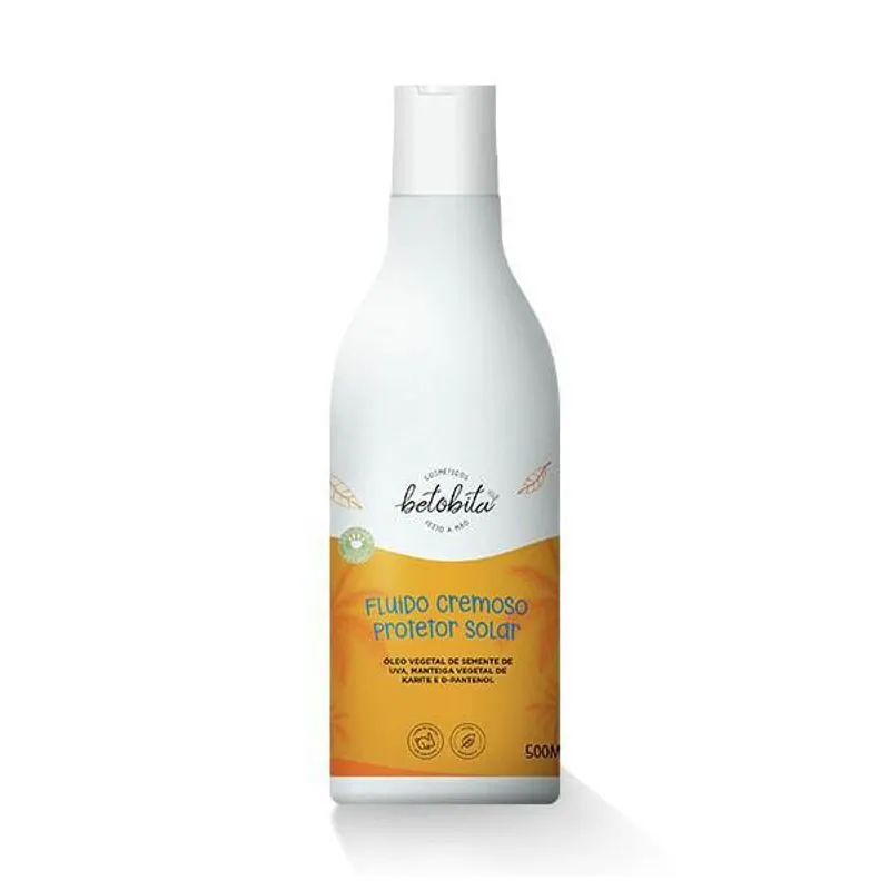 Fluido Protetor Solar Betobita 500ml Liberado No E Low Poo