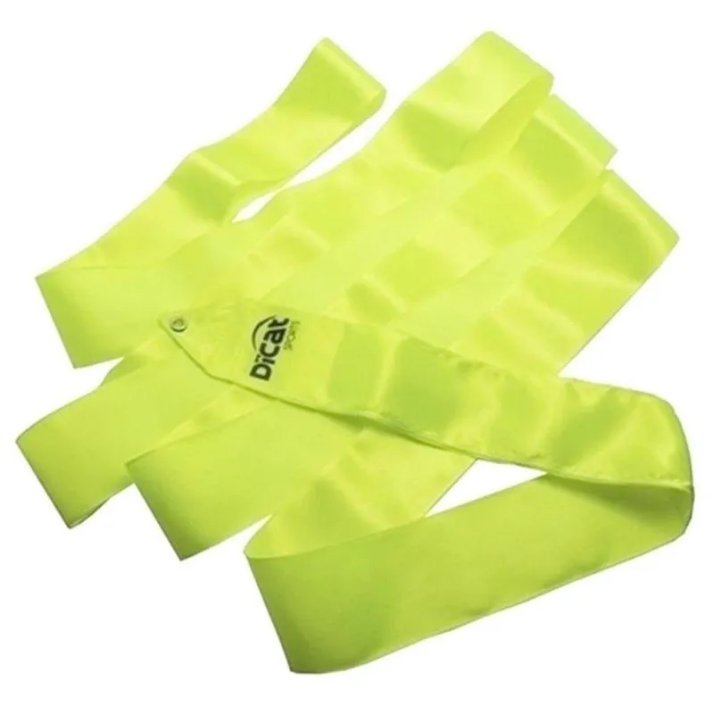 Fita De Ginástica Rítmica Dicat Sports Cetimes Lisas - 6m Verde Cítrico