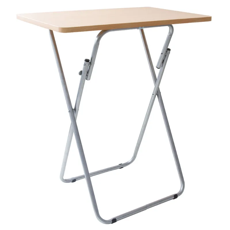 Mesa Dobrável Retangular Cazza Madeira Clara