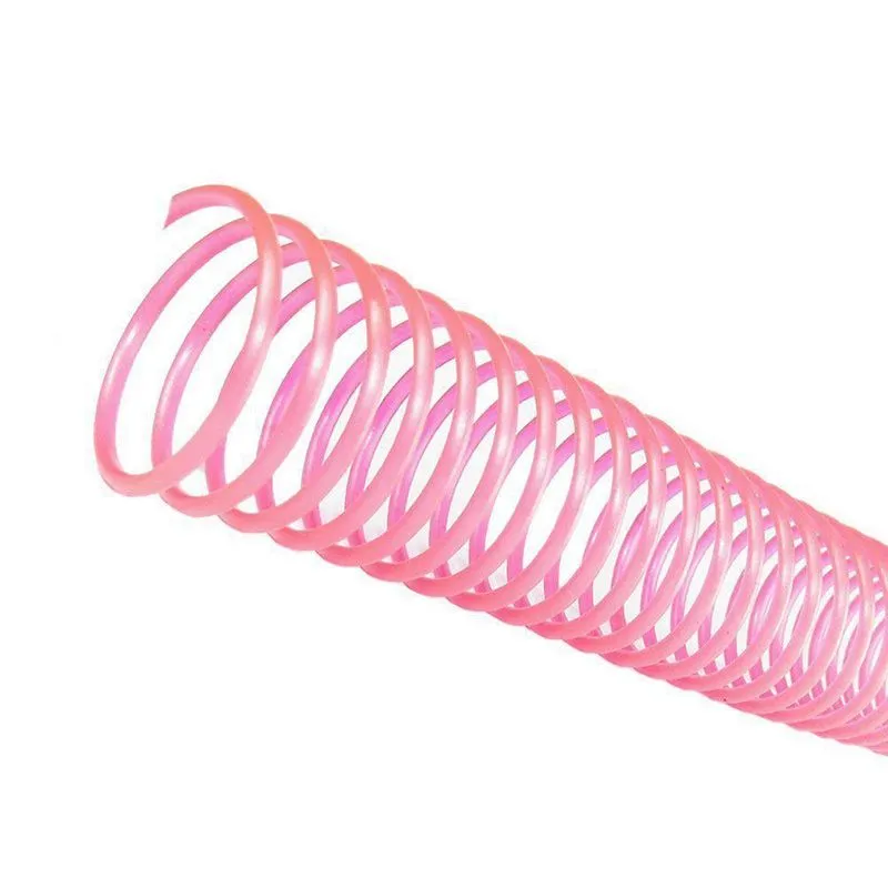 Espiral Para Encadernação Rosa 50 Mm Para 450 Folhas 12un