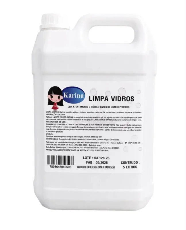 LIMPA VIDROS KARINA GALAO 5 LT