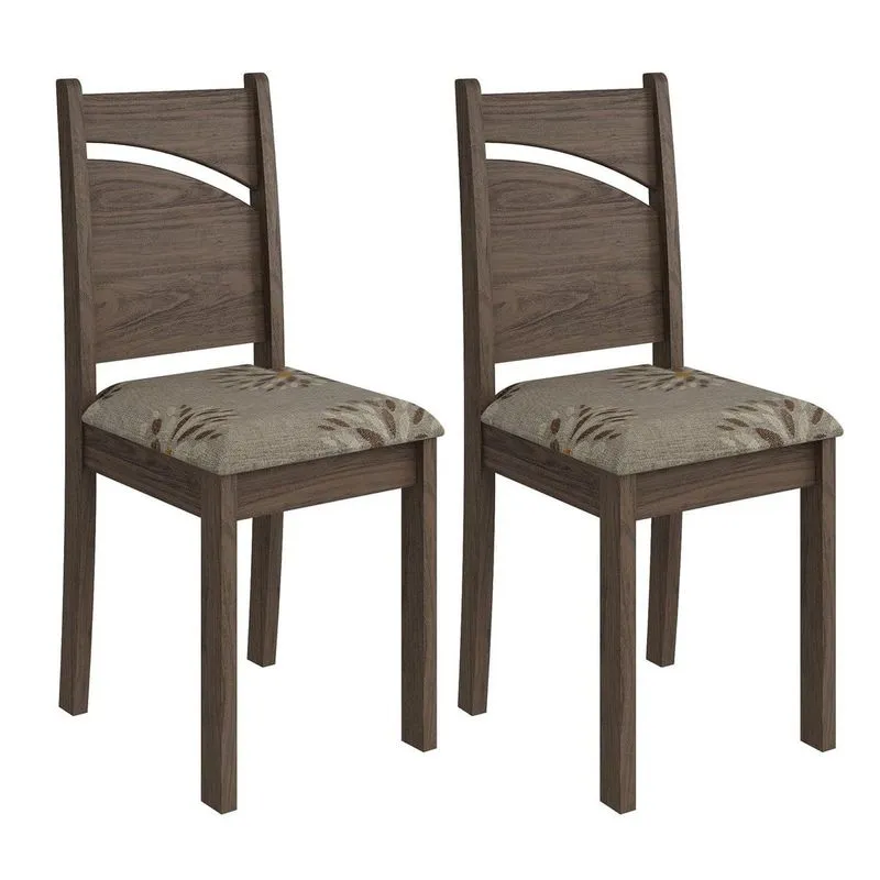 Conjunto 2 Cadeiras Melissa Cimol Marrocos/Café