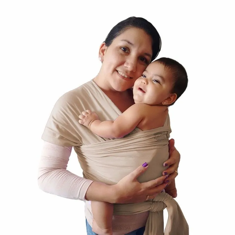 Wrap Sling Canguru BabyKinha Bege
