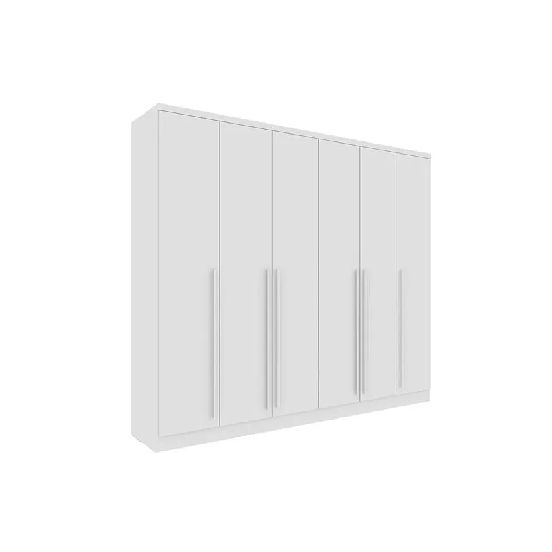 Guarda Roupa 6 Portas 6 portas e 8 Gavetas Sevilla Neve - Tcil Móveis