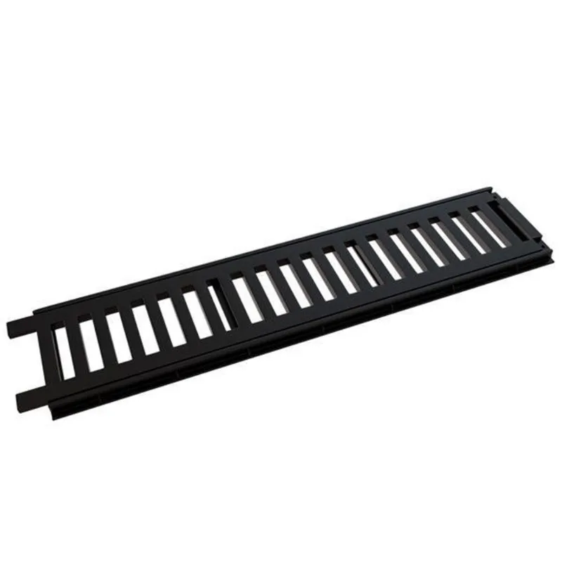 Ralo Linear Grelha Com Porta Grelha Preto 15X100Cm Estrela - ESTRELA