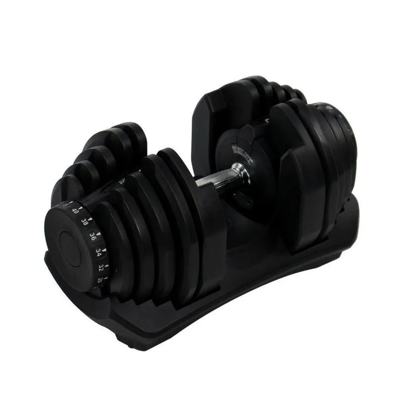 Dumbbell Halter Gallant Regulável Anilhas 40Kg Com Base Elite Pro (GDB40R0A-PT)