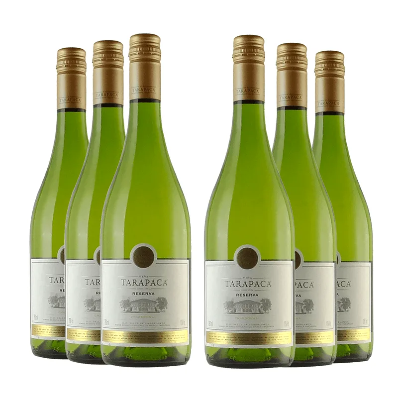 Vinho Tarapacá Reserva Chardonnay 750ml - Kit 6 Unidades