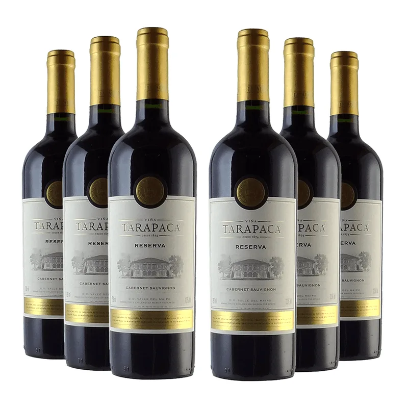 Vinho Tarapacá Reserva Cabernet Sauvignon 750ml - 6 Unidades