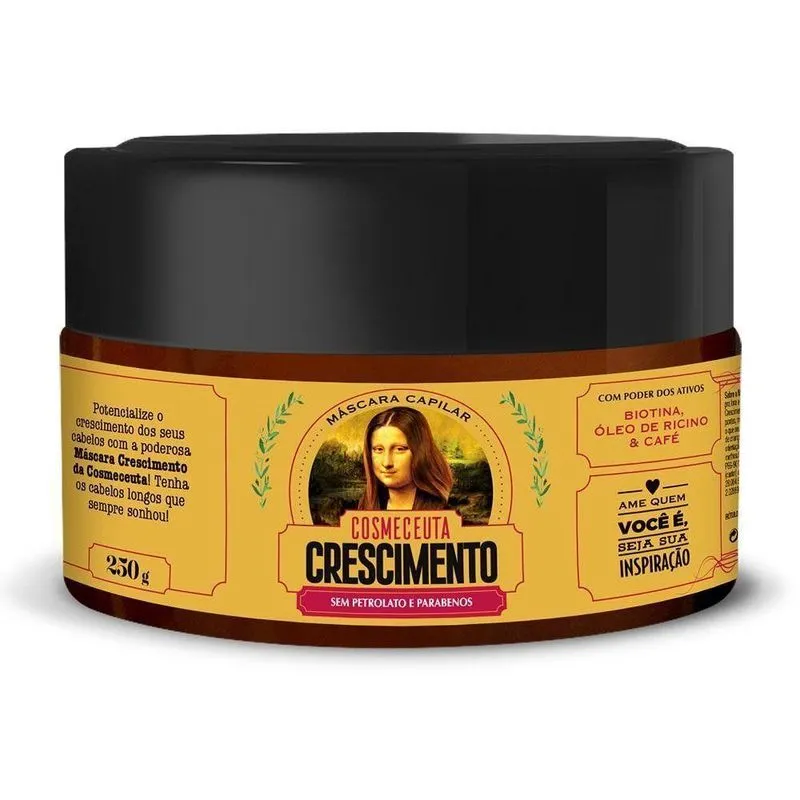 Máscara Cosmeceuta Crescimento Capilar Vegano 250g