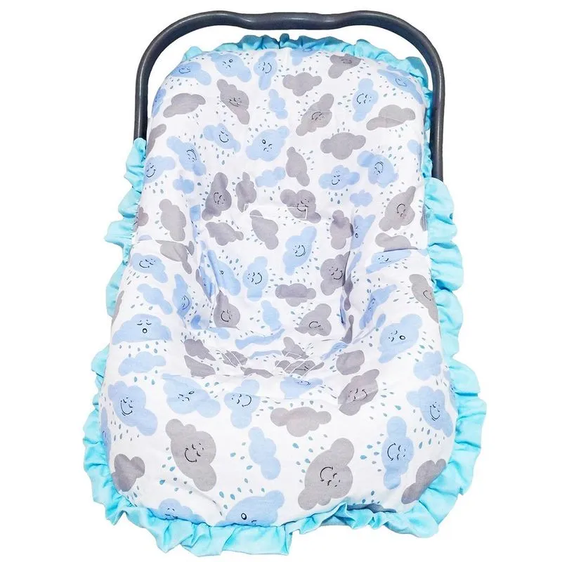 Capa Bebê Conforto Menino Nuvem Azul Bebê Universal