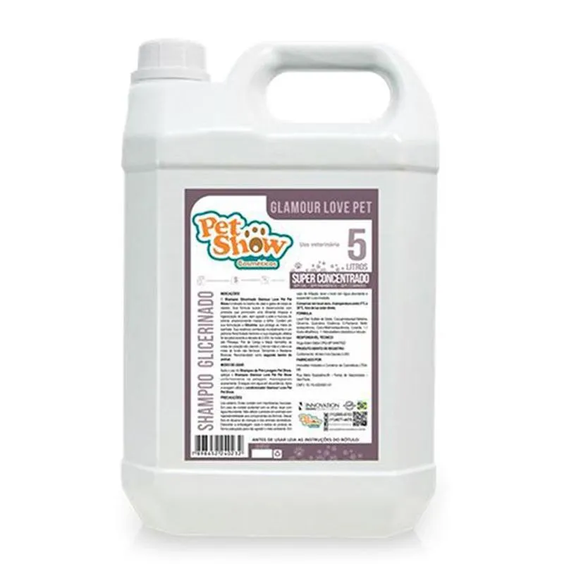 Shampoo Glamour Love 5l Pet Show