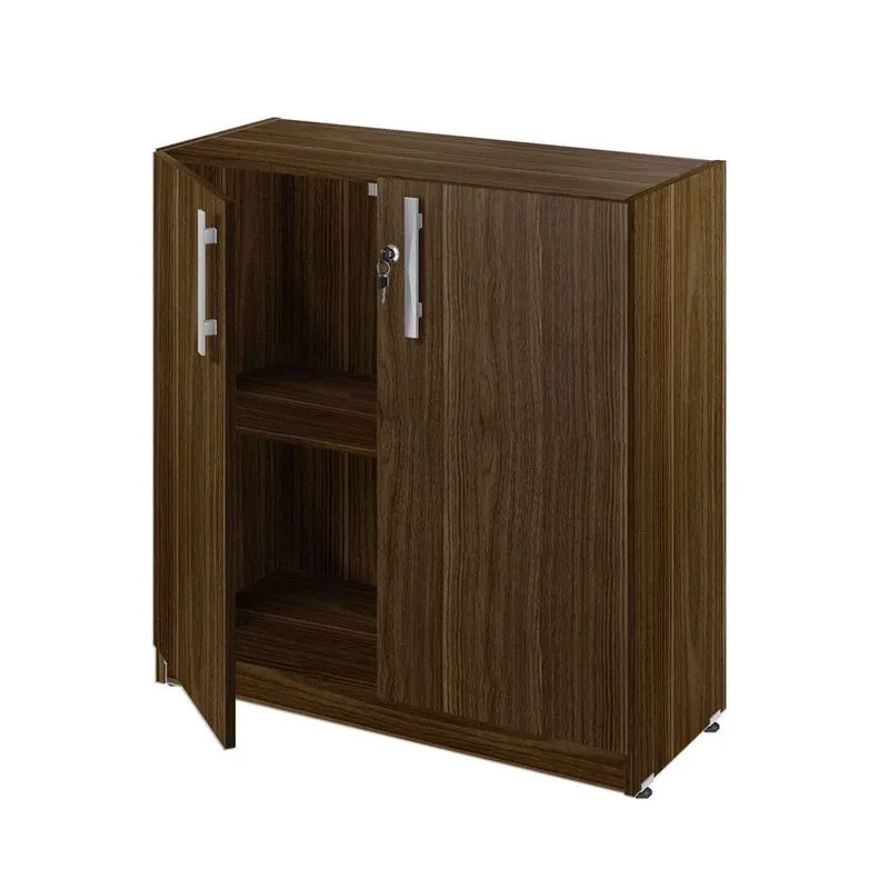 Armário para Escritório 2 Portas Luxo 82cm Plata Móveis Affara