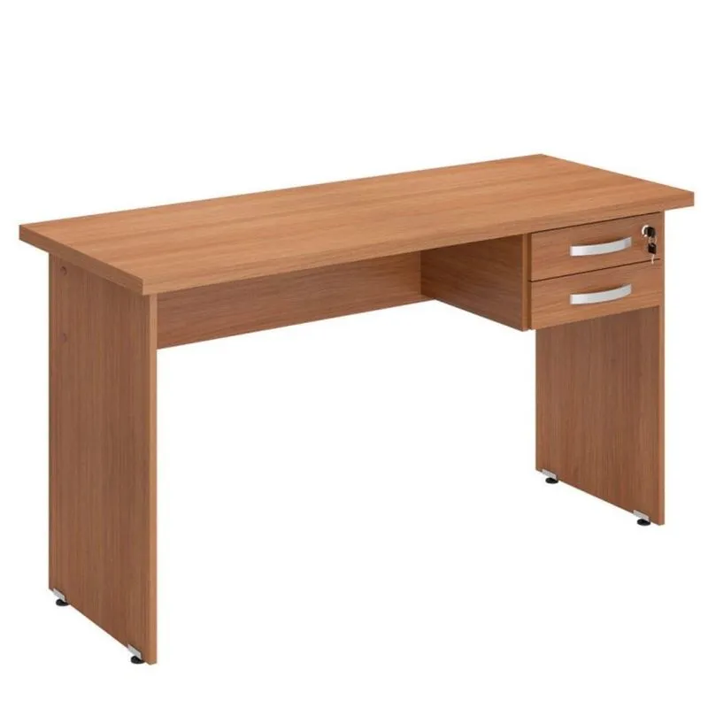 Mesa para Escritório 2 Gavetas 90cm Top Plata Móveis Montana